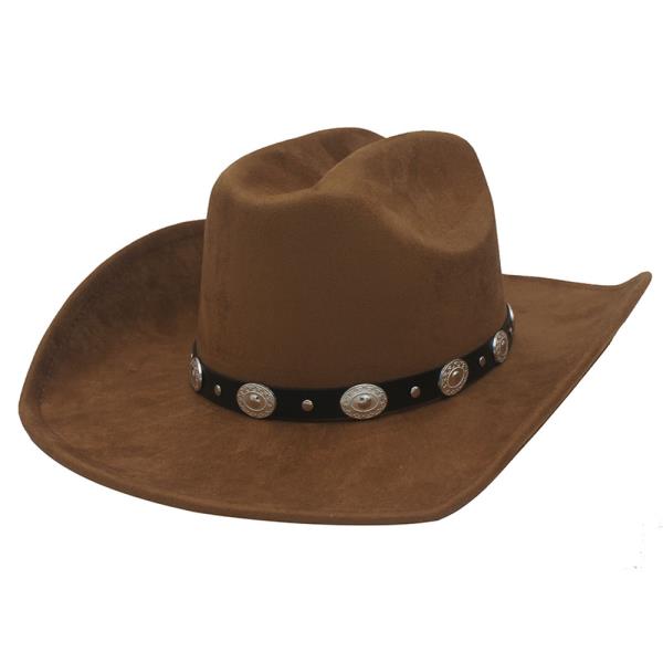 CONCHO ACCENT BANDED COWBOY HAT