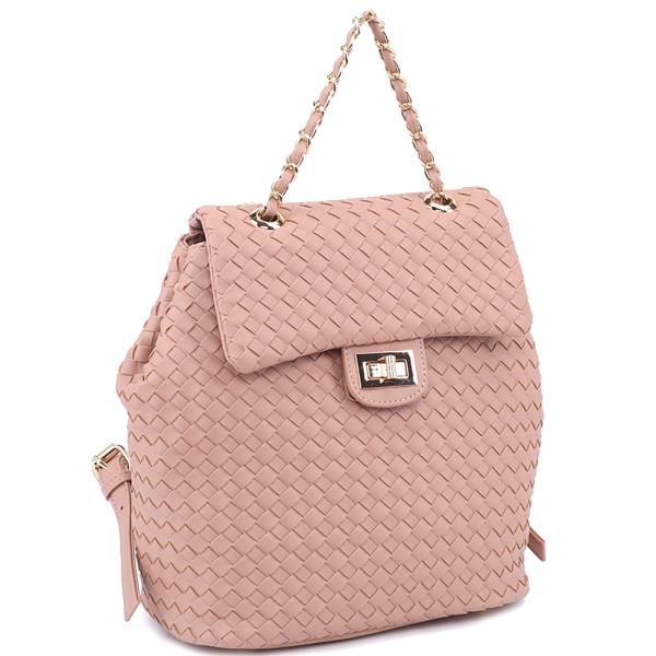 WOVEN TWIST LOCK BACKPACK