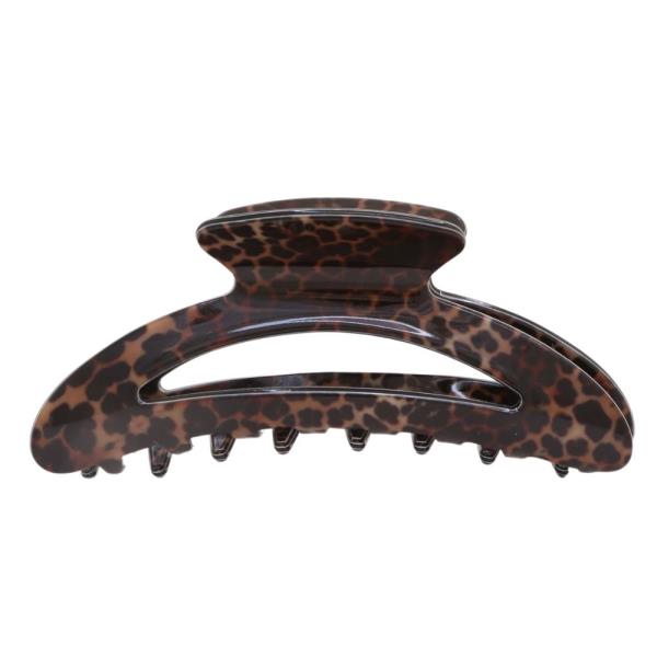 LEOPARD HAIR CLAW JAW CLIP