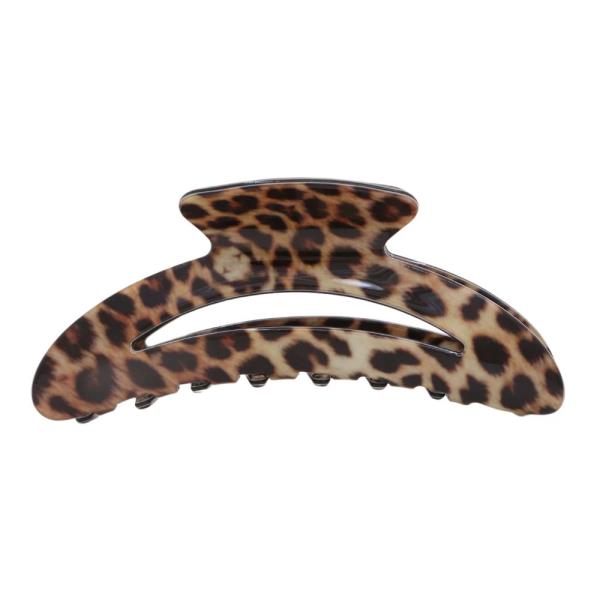 LEOPARD HAIR CLAW JAW CLIP