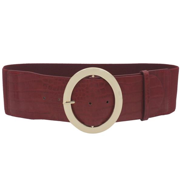 CROC OVAL BUCKLE ELASTIC BELT