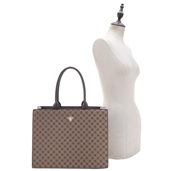 PATTERN FASHION PRINT HANDLE TOTE BAG