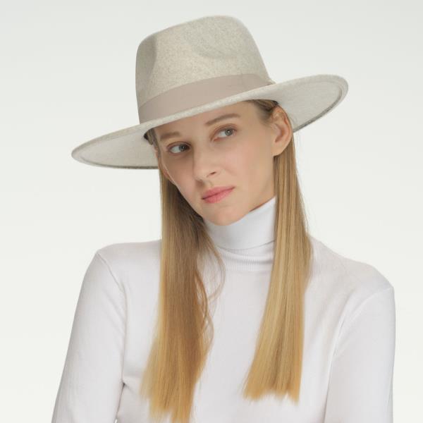 CC GROSGRAIN BOW VEGAN FELT HAT