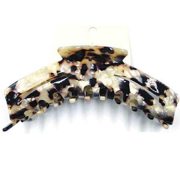 TORTOISE SHELL FEEL HAIR CLAW JAW CLIP