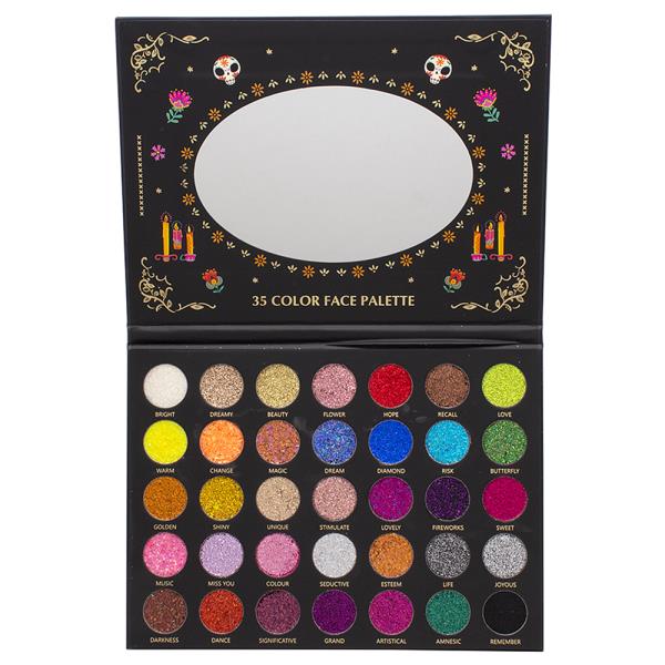 35 COLOR DAY OF THE DEAD FACE PALETTE