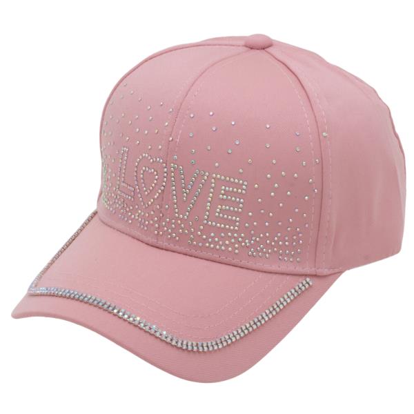 RHINESTONE LOVE FASHION CAP