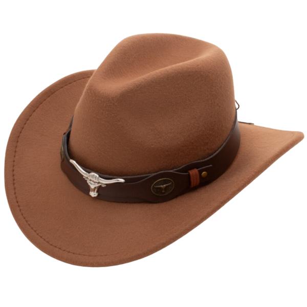 WESTERN STYLE COW SKULL BAND COWBOY HAT