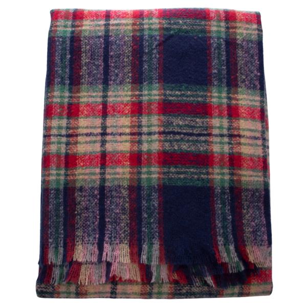 PLAID BLANKET SCARF