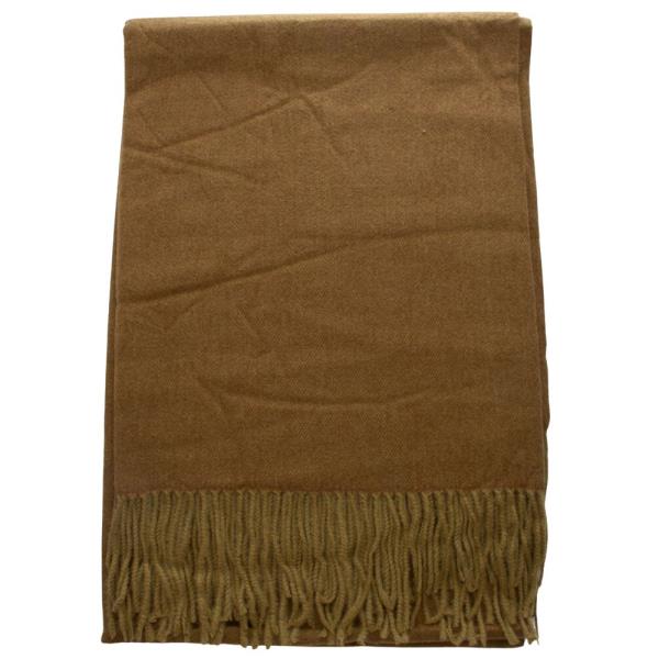 SOLID FRINGE OBLONG SCARF