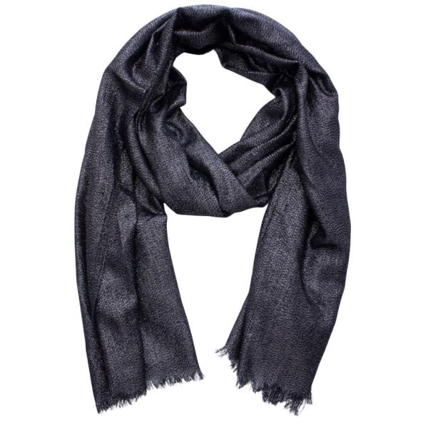 SHEER SHIMMER OBLONG FRAYED EDGE SCARF