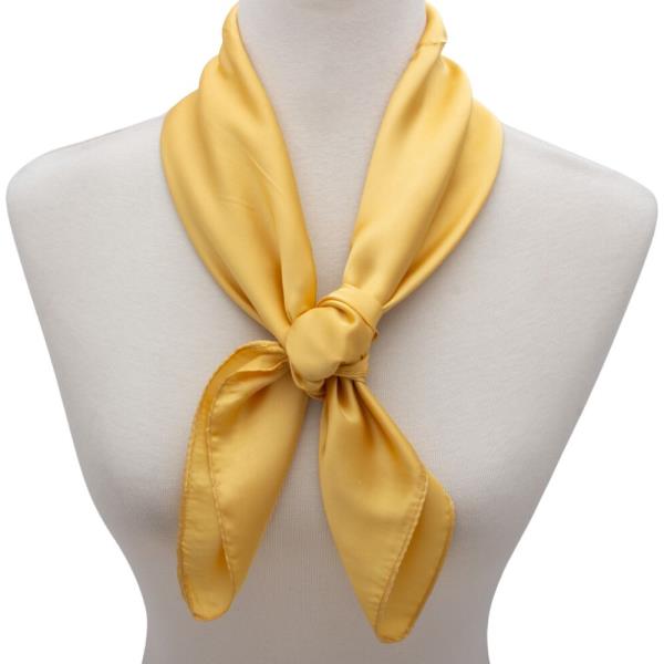 SATIN SOLID NECK SCARF