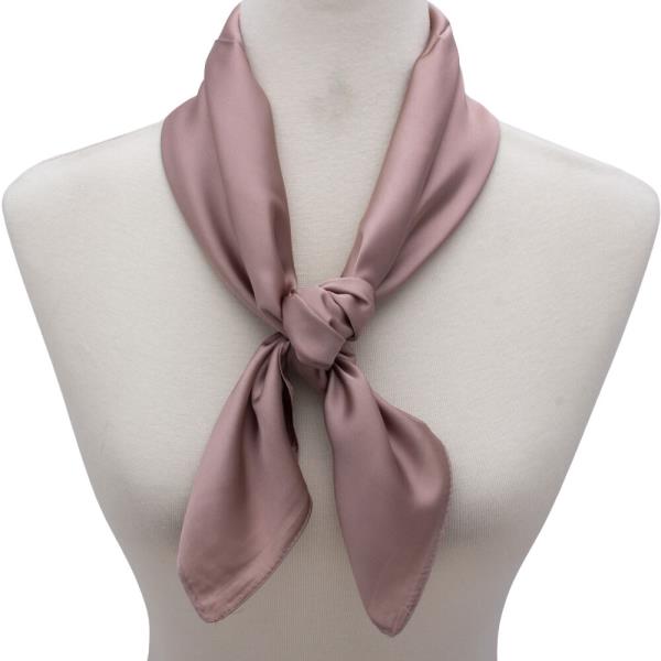 SATIN SOLID NECK SCARF