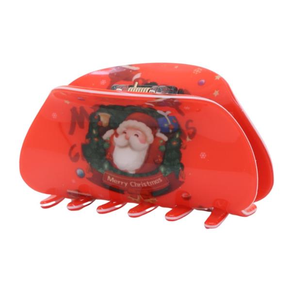 CHRISTMAS SANTA CLAUS CLAW HAIR CLIP