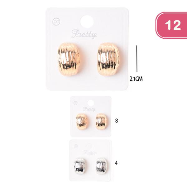 STUD EARRINGS (12 UNITS)