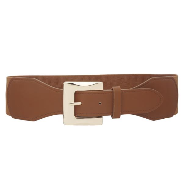 MODERN RECTANGLE BUCKLE ELASTIC BELT