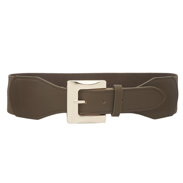 MODERN RECTANGLE BUCKLE ELASTIC BELT