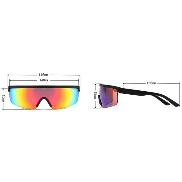 ONE PIECE LENS SPORTS SHIELD SUNGLASSES 1DZ