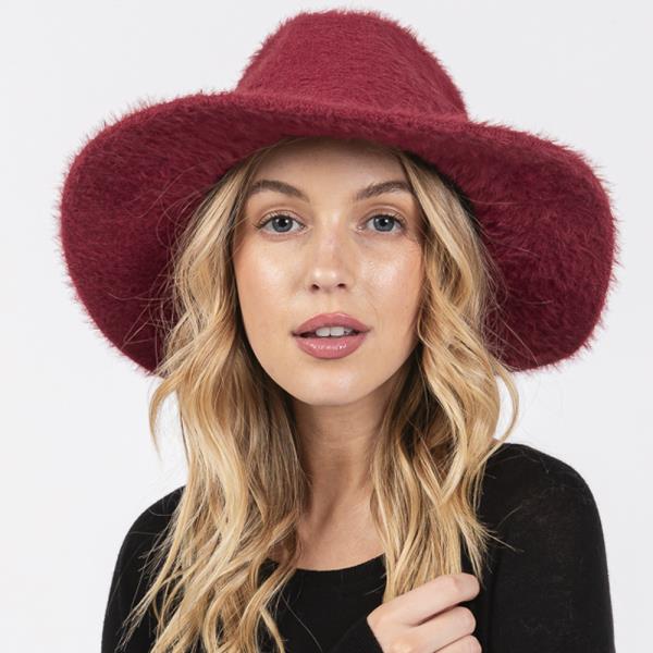 FUZZY FEDORA HAT