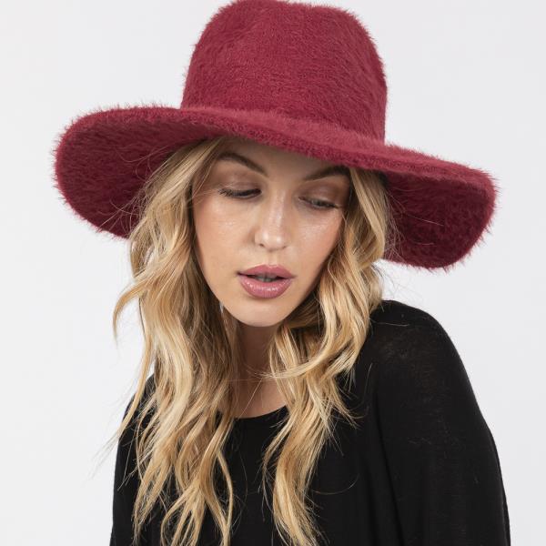 FUZZY FEDORA HAT