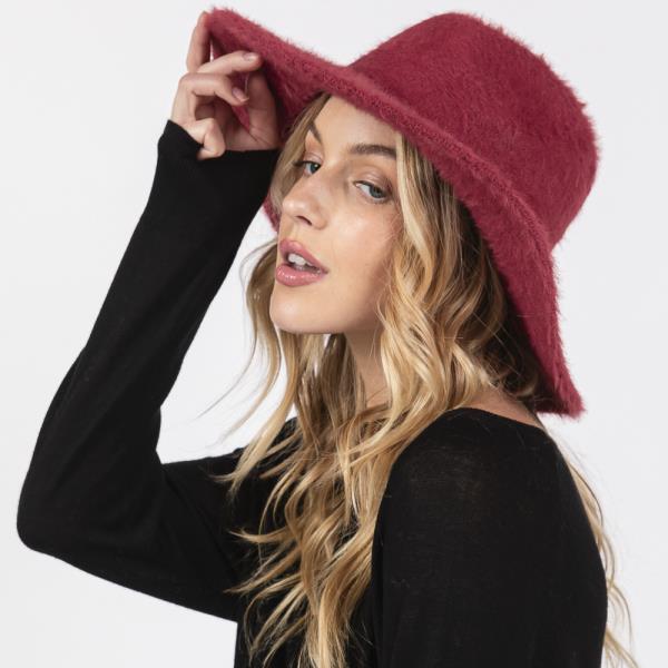 FUZZY FEDORA HAT