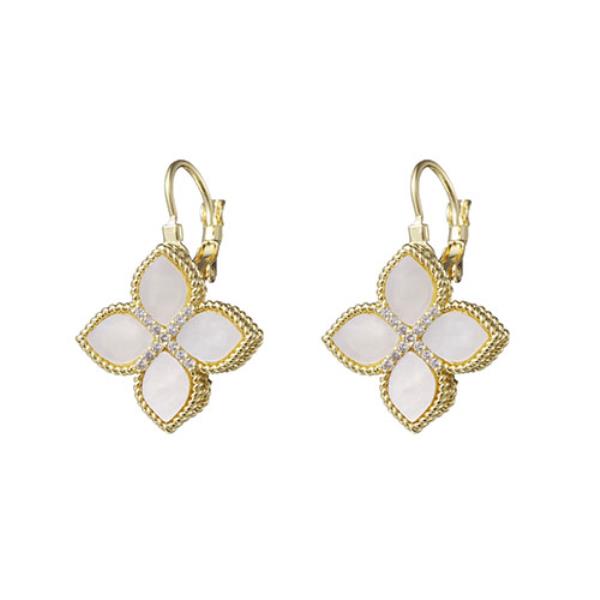 MOP & CZ EARRING