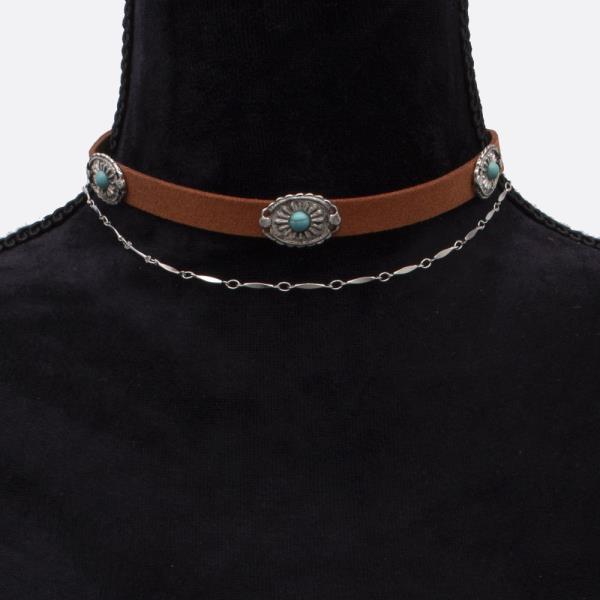 WESTERN CONCHO LAYERED CHOKER