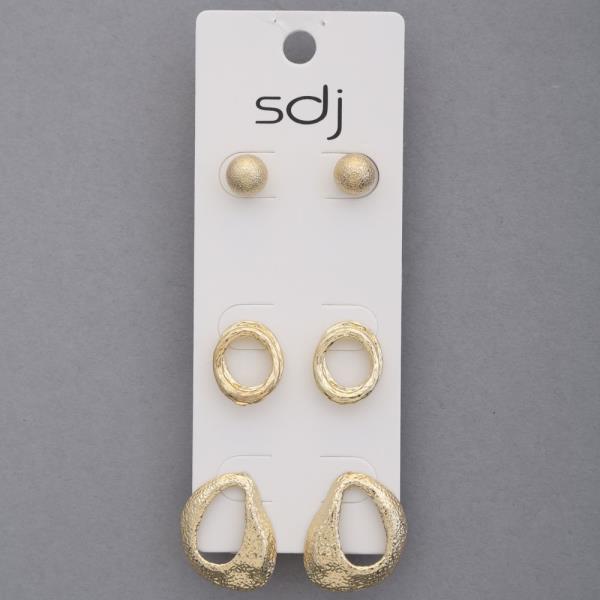 SDJ METAL ASSORTED EARRING SET