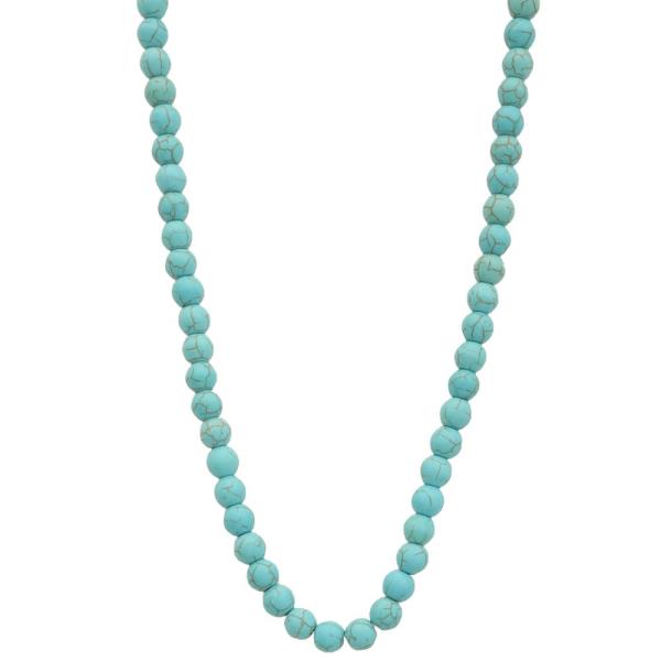 WESTERN TURQUOISE BEAD NECKLACE