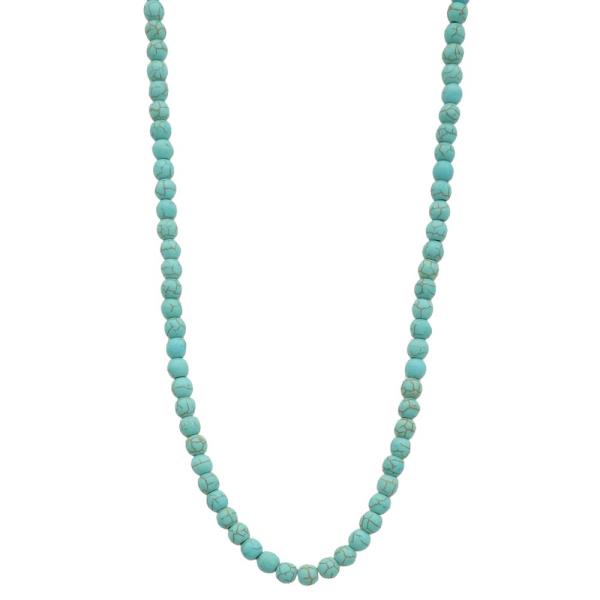 WESTERN TURQUOISE BEAD NECKLACE