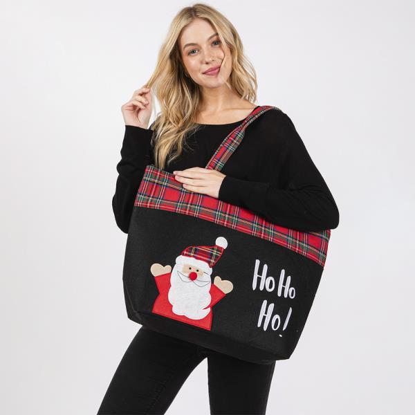 HO HO HO LETTER SANTA CHRISTMAS TOTE BAG