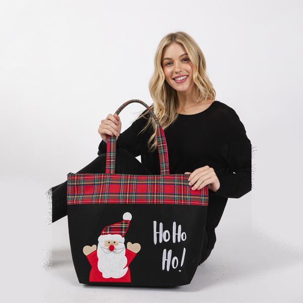 HO HO HO LETTER SANTA CHRISTMAS TOTE BAG