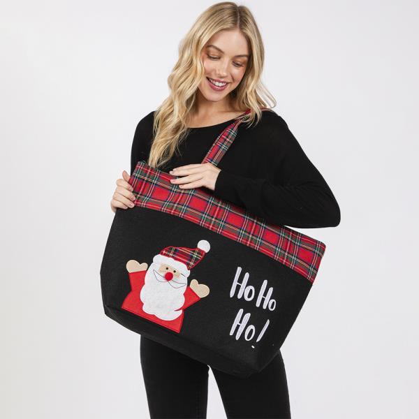 HO HO HO LETTER SANTA CHRISTMAS TOTE BAG