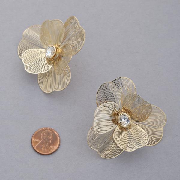 WIRE FLOWER EARRING