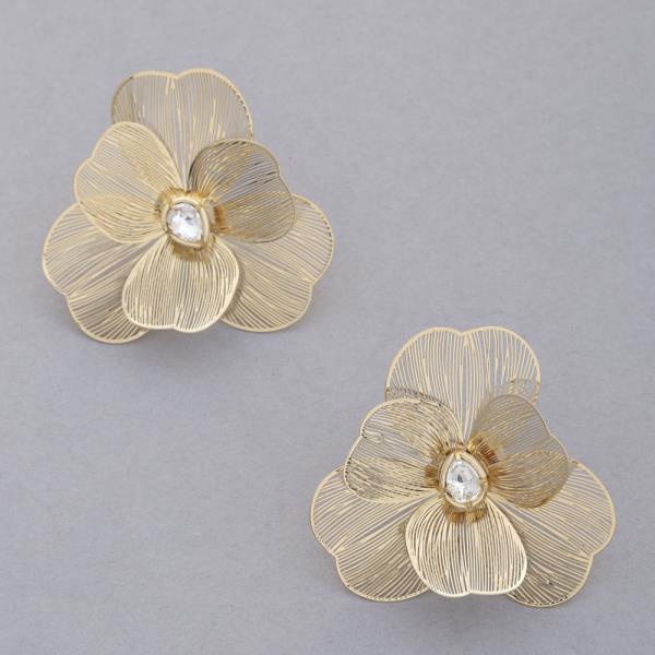 WIRE FLOWER EARRING