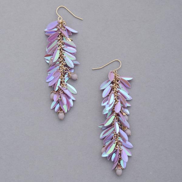 SEQUIN DANGLE EARRING