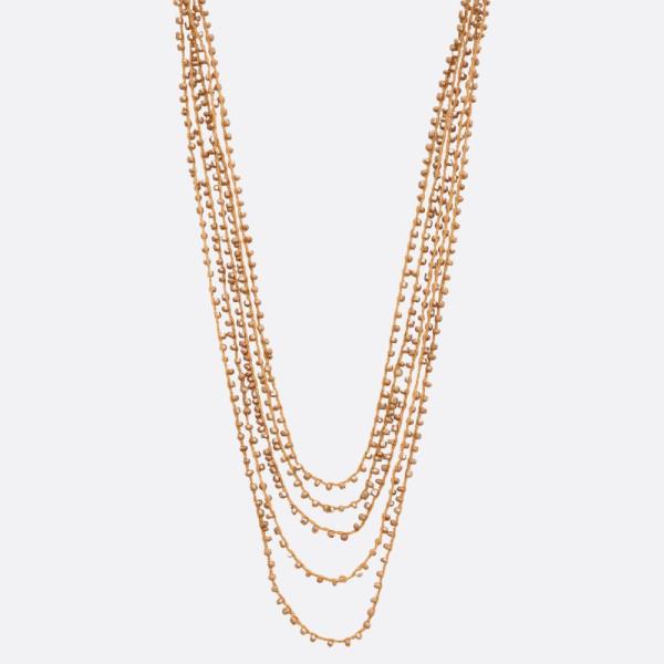 DAINTY BEADED LAYERED NECKLACE