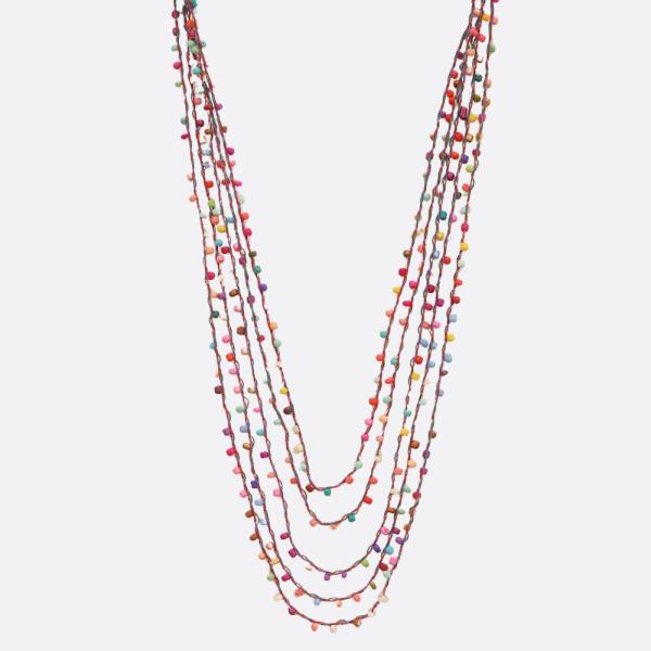 DAINTY BEADED LAYERED NECKLACE