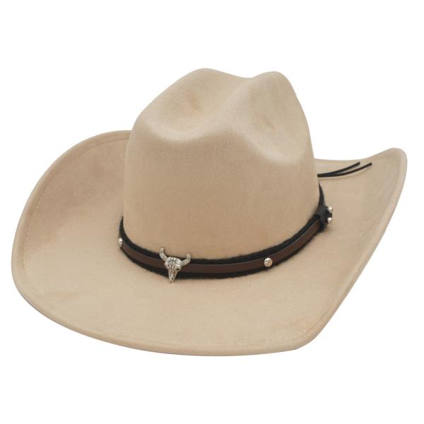 LONG HORN CONTRAST/BRAID BANDED COWBOY HAT