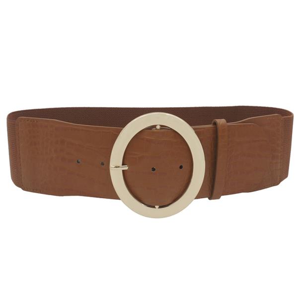 CROC OVAL BUCKLE ELASTIC BELT