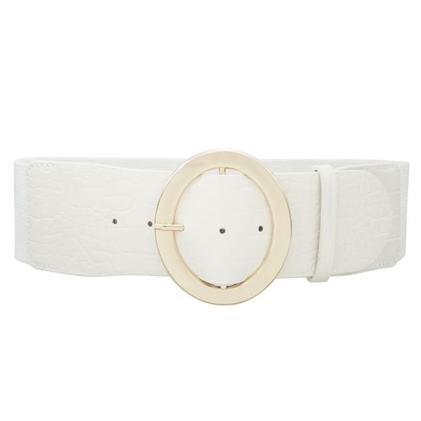 CROC OVAL BUCKLE ELASTIC BELT