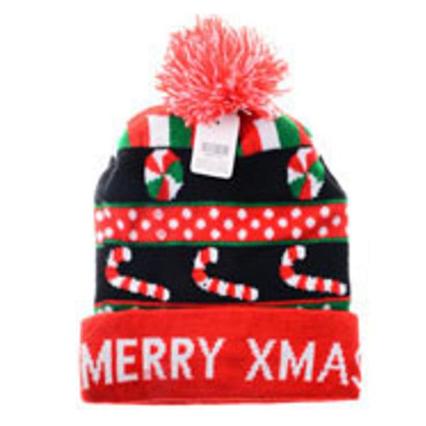 CHRISTMAS KNIT POMPOM BEANIE HAT