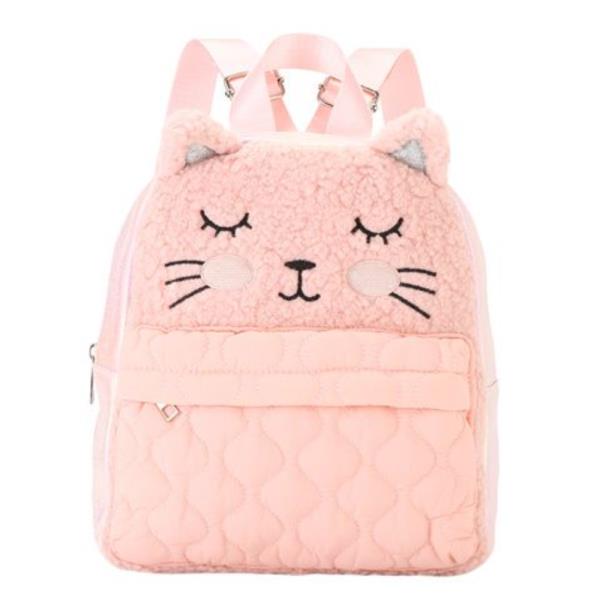 KITTY FUZZY PLUSH QUILTED BACKPACK