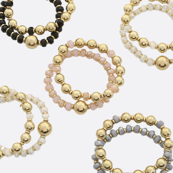 BALL BEADED BRACELET SET