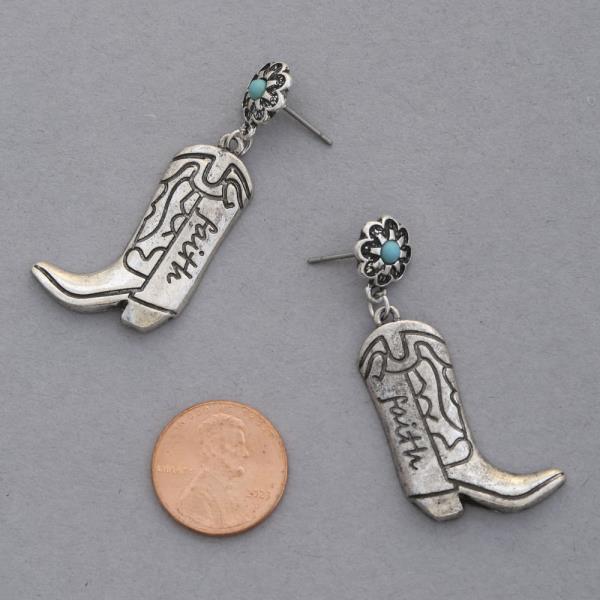 FAITH BOOTS FLOWER EARRING