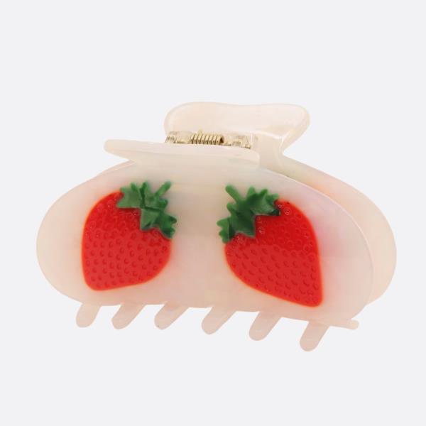 STRAWBERRY CLAW HAIR CLIP