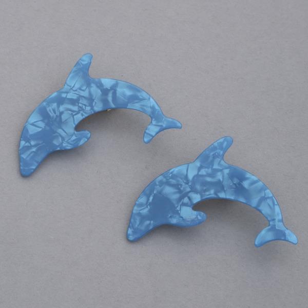 ACETATE DOLPHIN HAIR PIN SET