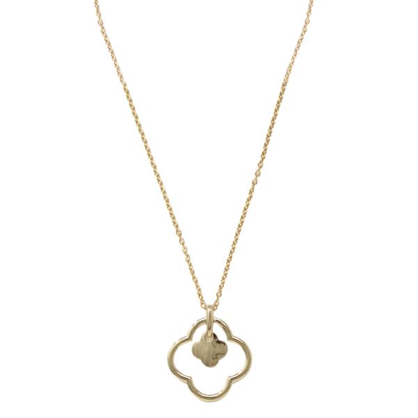 DUO CLOVER PENDANT NECKLACE