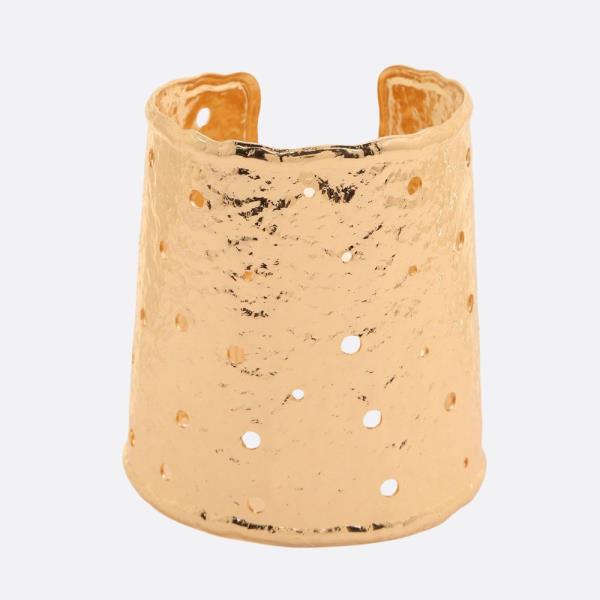 HAMMERED METAL CUFF BRACELET