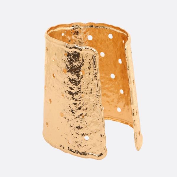 HAMMERED METAL CUFF BRACELET