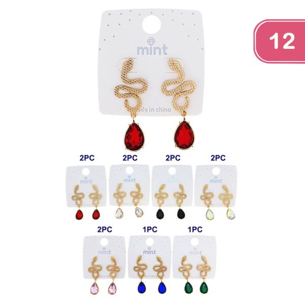 SNAKE EARRING (12 UNITS )